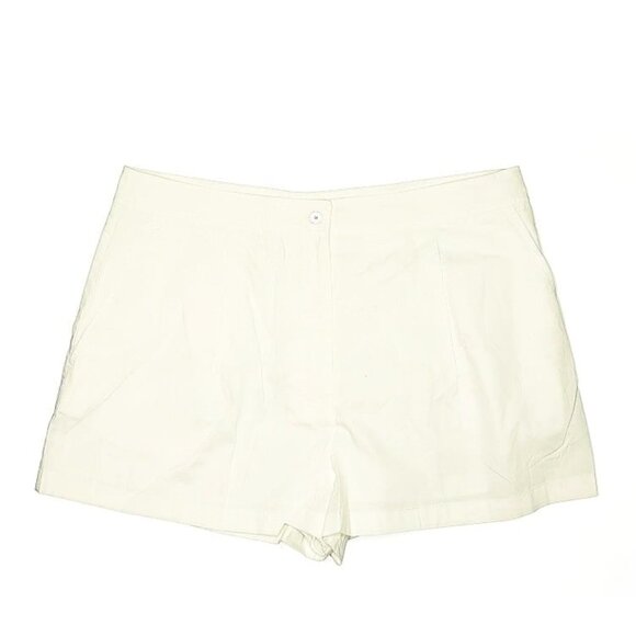 NWT! Michael Kors Women's High-Rise Poplin Bermuda Shorts - Picture 1 of 4